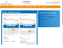 Tablet Screenshot of letimdosveta.sk